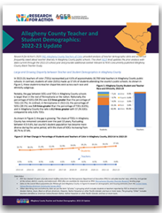 Allegheny County Teacher and Student Demographics: 2022-23 Update